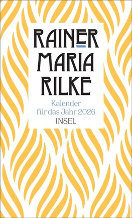 Rainer Maria Rilke Kalender für das Jahr 2026