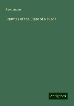 Statutes of the State of Nevada