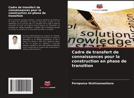 Cadre de transfert de connaissances pour la construction en phase de transition