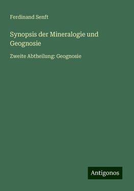 Synopsis der Mineralogie und Geognosie