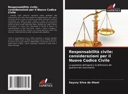 Responsabilità civile: considerazioni per il Nuovo Codice Civile