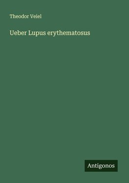 Ueber Lupus erythematosus