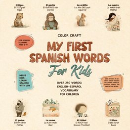 My First Spanish Words Book For Kids