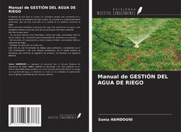 Manual de GESTIÓN DEL AGUA DE RIEGO