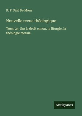 Nouvelle revue théologique