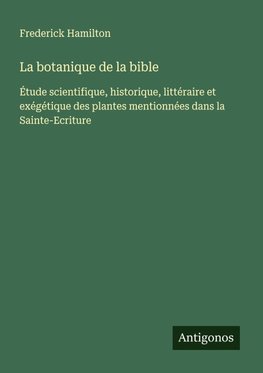 La botanique de la bible