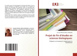Projet de fin d'études en sciences biologiques: