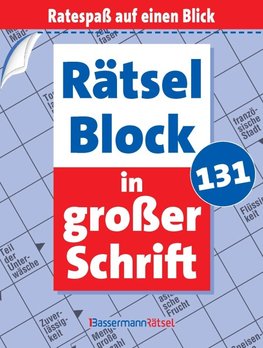 Rätselblock in großer Schrift 131 (5 Exemplare à 2,99 EUR)