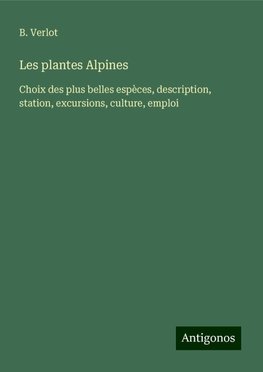Les plantes Alpines