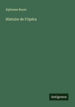 Histoire de l'Opéra