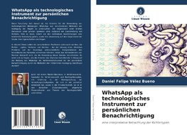 WhatsApp als technologisches Instrument zur persönlichen Benachrichtigung