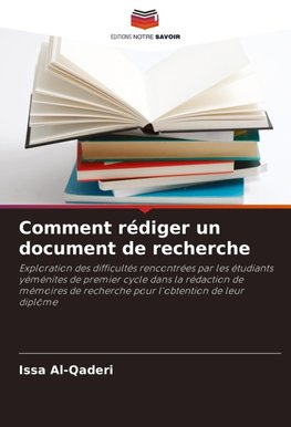 Comment rédiger un document de recherche