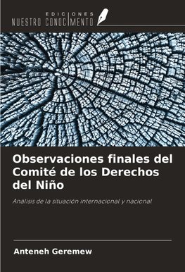 Observaciones finales del Comité de los Derechos del Niño