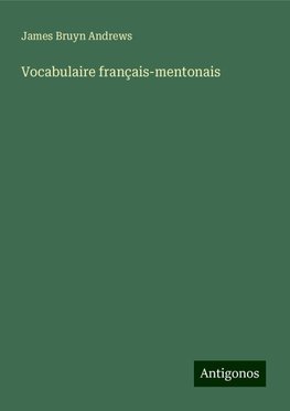 Vocabulaire français-mentonais
