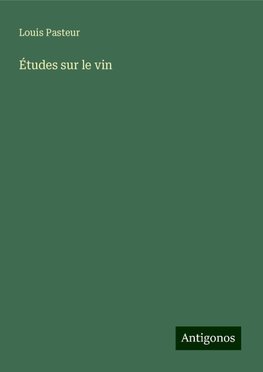 Études sur le vin
