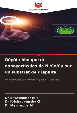 Dépôt chimique de nanoparticules de Ni/Co/Cu sur un substrat de graphite