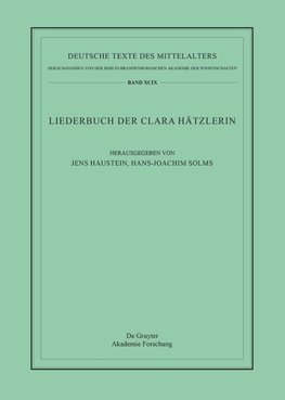 Das Liederbuch der Clara Hätzlerin