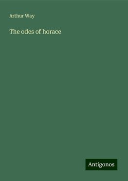 The odes of horace