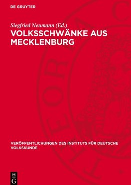 Volksschwänke aus Mecklenburg
