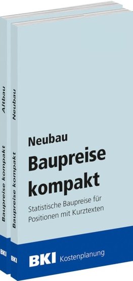 BKI Baupreise kompakt 2026 - Kombi-Paket Neubau + Altbau