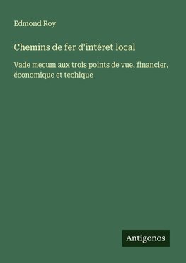 Chemins de fer d'intéret local