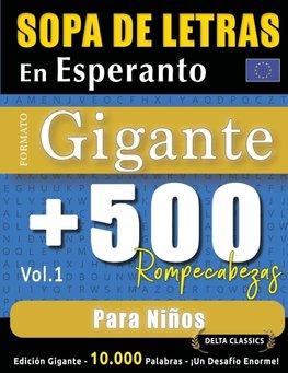 SOPA DE LETRAS EN ESPERANTO FORMATO GIGANTE