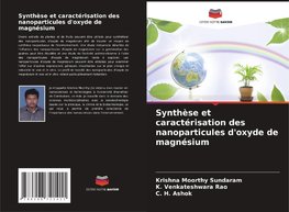 Synthèse et caractérisation des nanoparticules d'oxyde de magnésium