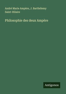 Philosophie des deux Ampère