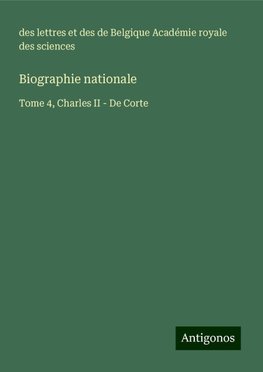 Biographie nationale
