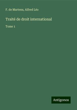 Traité de droit international