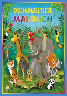 Dschungeltiere Malbuch