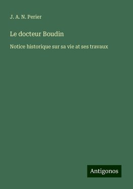Le docteur Boudin