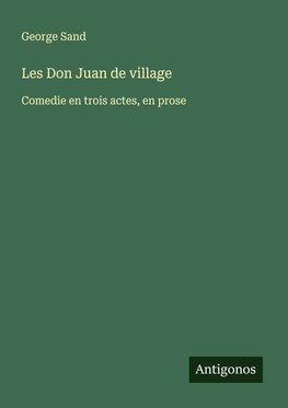 Les Don Juan de village
