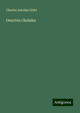 Oeuvres choisies
