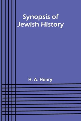 Synopsis of Jewish History
