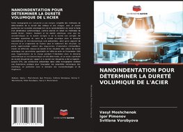 NANOINDENTATION POUR DÉTERMINER LA DURETÉ VOLUMIQUE DE L'ACIER
