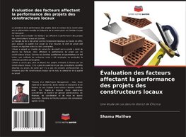 Évaluation des facteurs affectant la performance des projets des constructeurs locaux