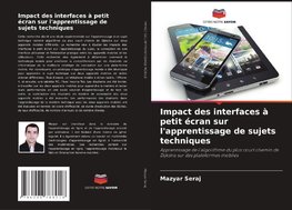 Impact des interfaces à petit écran sur l'apprentissage de sujets techniques