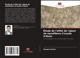 Étude de l'effet de l'ajout de nanofibres d'oxyde d'étain