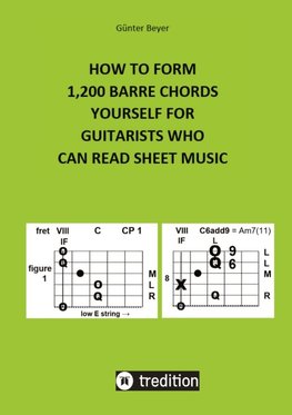 HOW TO FORM 1,200 BARRE CHORDS YOURSELF FOR GUITARISTS WHO CAN READ SHEET MUSIC