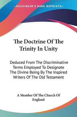 The Doctrine Of The Trinity In Unity