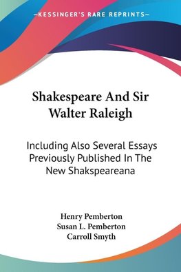 Shakespeare And Sir Walter Raleigh
