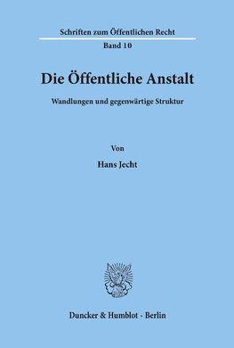 Die Öffentliche Anstalt.