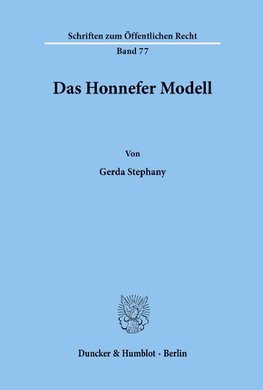 Das Honnefer Modell.