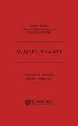 Against Finality