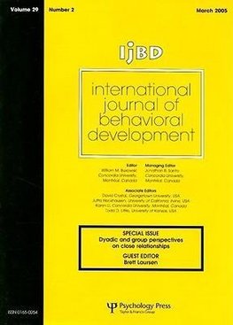 International Journal of Behavioral Development, Volume 29