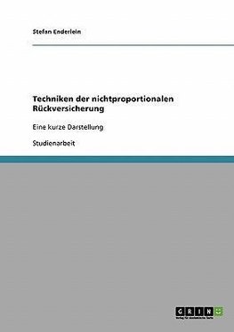 Techniken der nichtproportionalen Rückversicherung