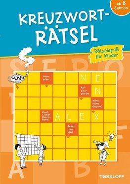 Kreuzworträtsel: Rätselspaß für Kinder (orange)