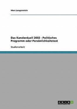Das Kanzlerduell 2002 - Politisches Programm oder Persönlichkeitstest