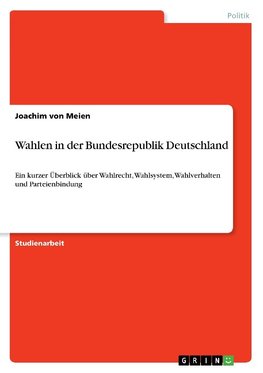 Wahlen in der Bundesrepublik Deutschland